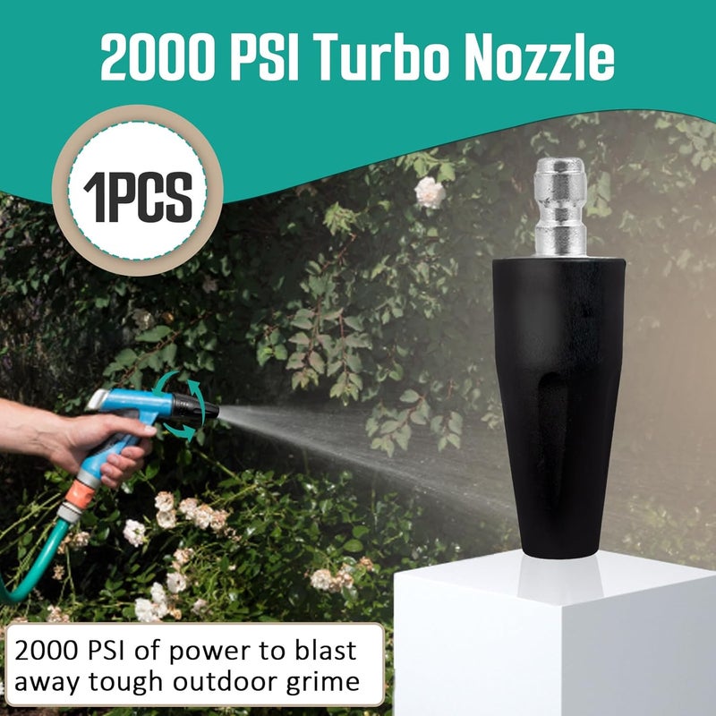 Gfdoso 2000 PSI Turbo Nozzle Pressure Washer Replacement for Greenworks 5201402, 1/4-Inch Quick Connect, Rotary Pressure Washer Nozzle - Image 2